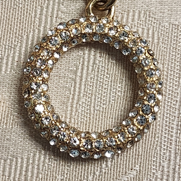 GIA FARELLA Vintage Gold Plated Chunky Chain Necklace Rhinestone Toggle - Picture 6 of 16